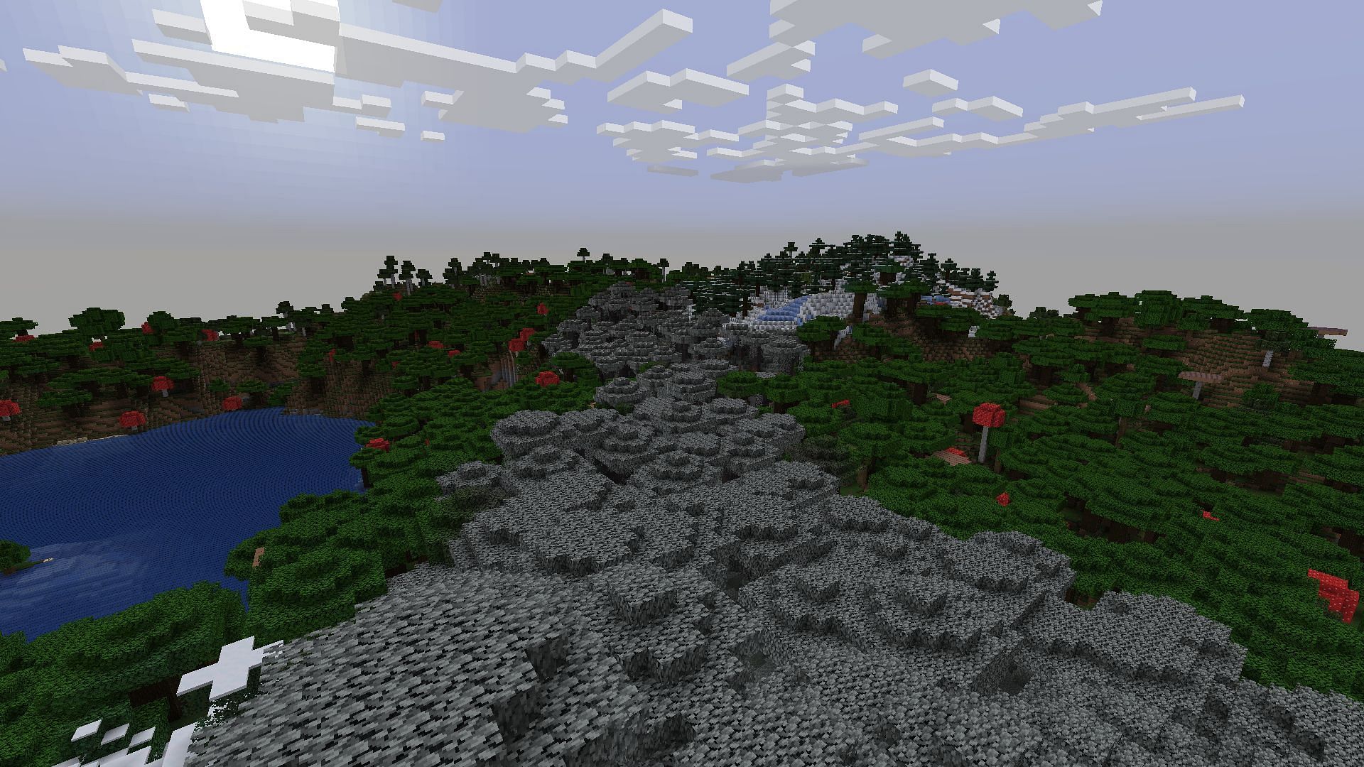 Dive into this unique Minecraft seed and explore the biome (Image via Sportskeeda Gaming || Mojang Studios)